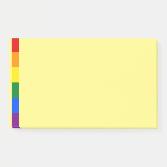 Rainbow Pride Postit-Hinweise Post-it Klebezettel (Vorderseite)