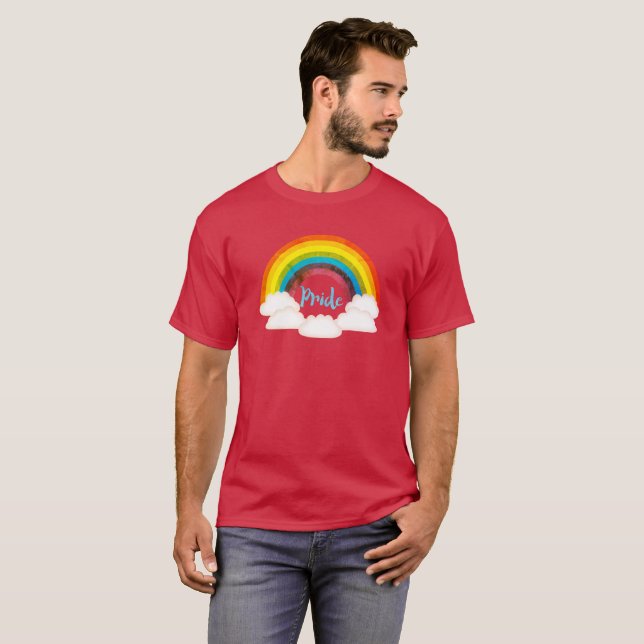 Rainbow Pride Retro T - Shirt (Vorne ganz)