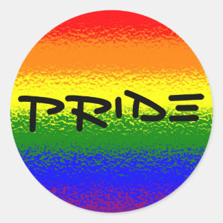 Rainbow Pride Runder Aufkleber