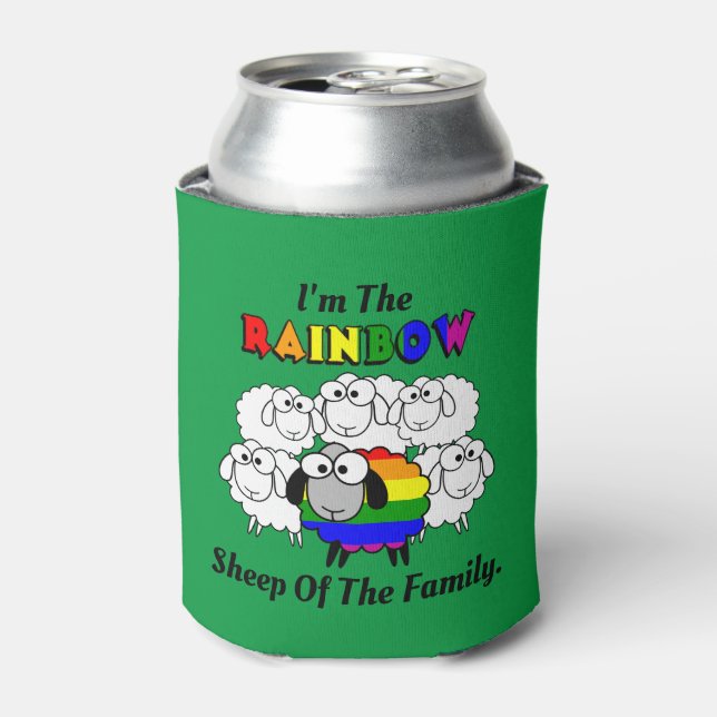 Rainbow Pride Sheep Dosenkühler (Kanne Vorderseite)