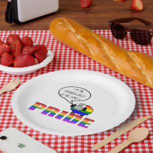Rainbow Pride Sheep Paper Plate Pappteller