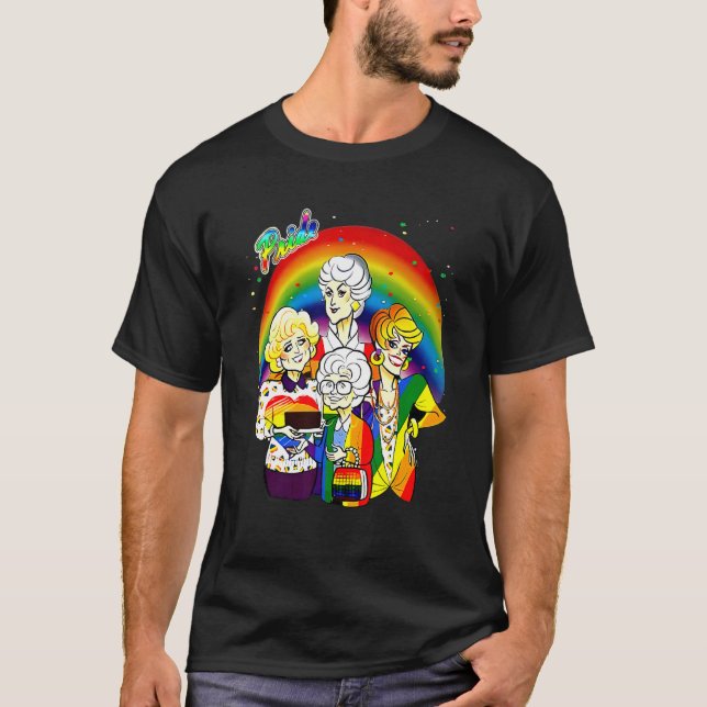 Rainbow Pride The Golden Lgbt Pride Month Girls T-Shirt (Vorderseite)