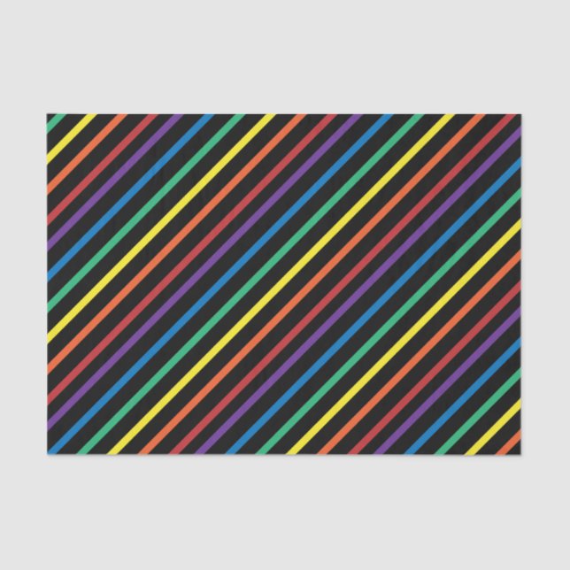 Rainbow Pride Valentine Gewebepapier Seidenpapier (Vorderseite)