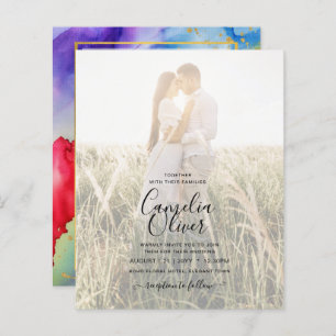 RAINBOW PRIDE WEDING INVITATION Tinte LeahG