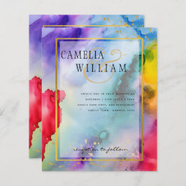 RAINBOW PRIDE WEDING INVITATION Tinte LeahG