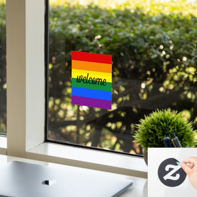 Rainbow Pride Window Fensteraufkleber (Büro)