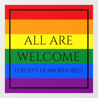 Rainbow Pride Window Fensteraufkleber