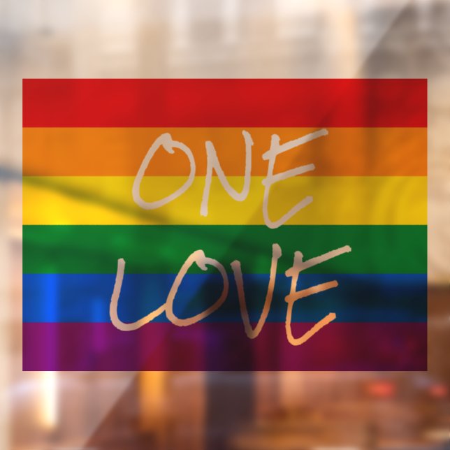 Rainbow Pride Window Fensteraufkleber (Blatt 2)