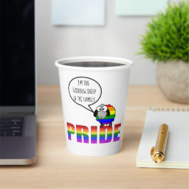Rainbow Priep Sheep 8oz Paper Cup Pappbecher