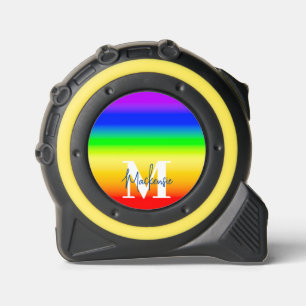 Rainbow Prilag Flag Ombre Gradient Stripes LGBTQ Maßband