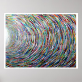 Rainbow Print Original Painting on Leinwand Poster