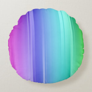 Rainbow Print Round Kissen