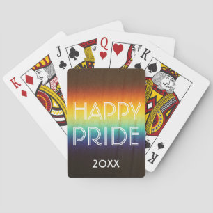 Rainbow Prism PAPPY PRIDE Editierbare Nachricht Spielkarten