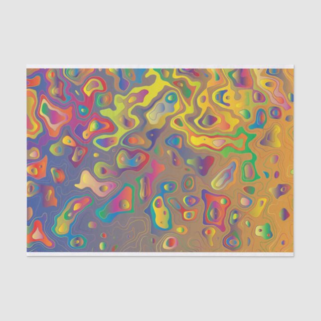 Rainbow Prism Wasser tropft Gewebepapier Seidenpapier (Vorderseite)