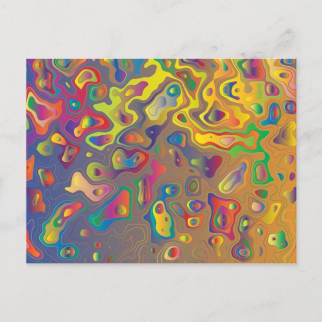 Rainbow Prism Wassertropfen auf der Postkarte (Vorderseite)