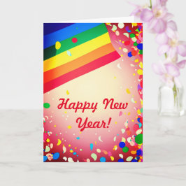 Rainbow Prix New Year 5" x 7" New Year Card Karte
