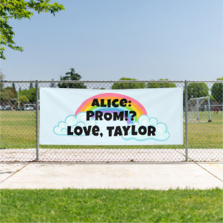 Rainbow Prom Proposal Banner