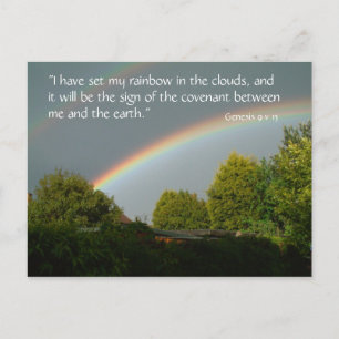 Rainbow Promise, Genesis 9/13 Postkarte