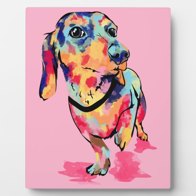 Rainbow Pup Fotoplatte (Vorderseite)