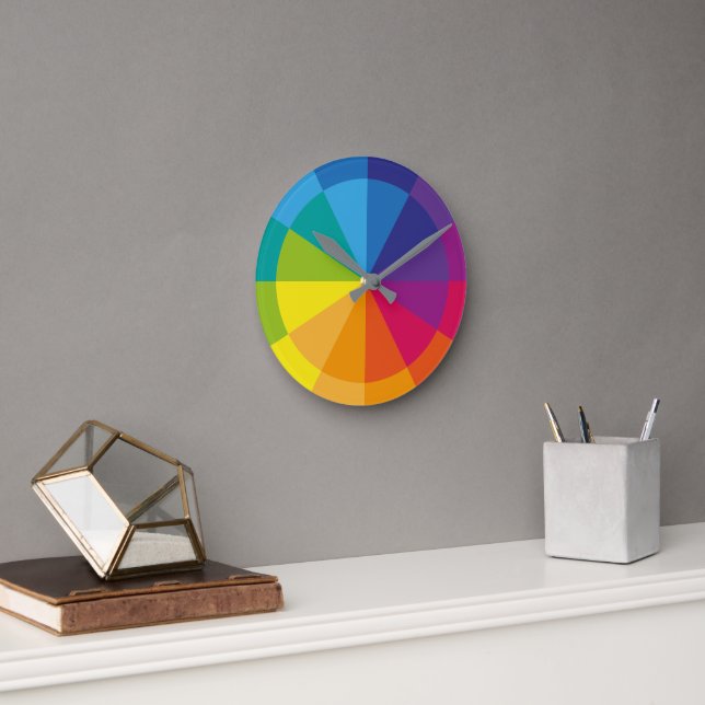Rainbow Pure Runde Wanduhr (Büro)