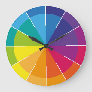 Rainbow Puristic Große Wanduhr