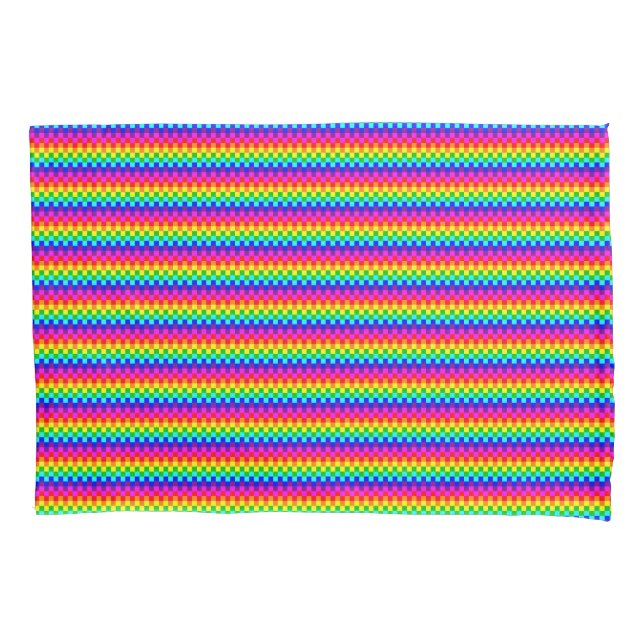 Rainbow-Quadrate Kissenbezug (Vorderseite-Links)