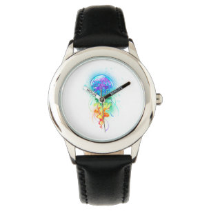 Rainbow-Qualle Armbanduhr