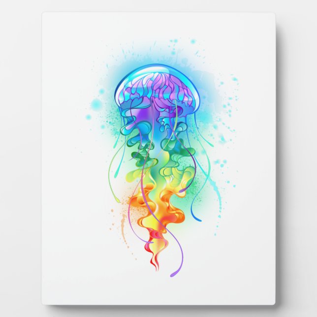 Rainbow-Qualle Fotoplatte (Vorderseite)