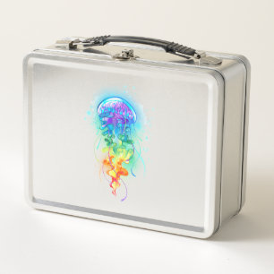 Rainbow-Qualle Metall Brotdose