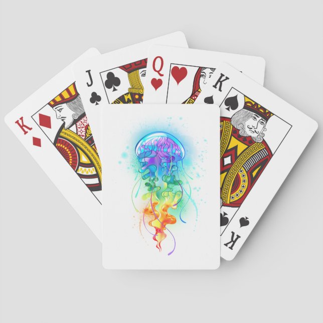 Rainbow-Qualle Spielkarten (Rückseite)
