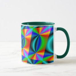 Rainbow-Quilt Tasse