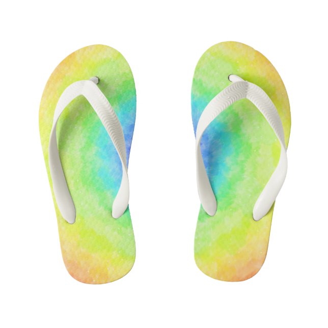 Rainbow Radiance Kinderbadesandalen (Fußbett)