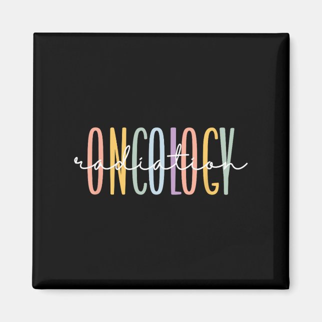 Rainbow Radiation Oncology Nurse Radiologic Techno Magnet (Vorne)