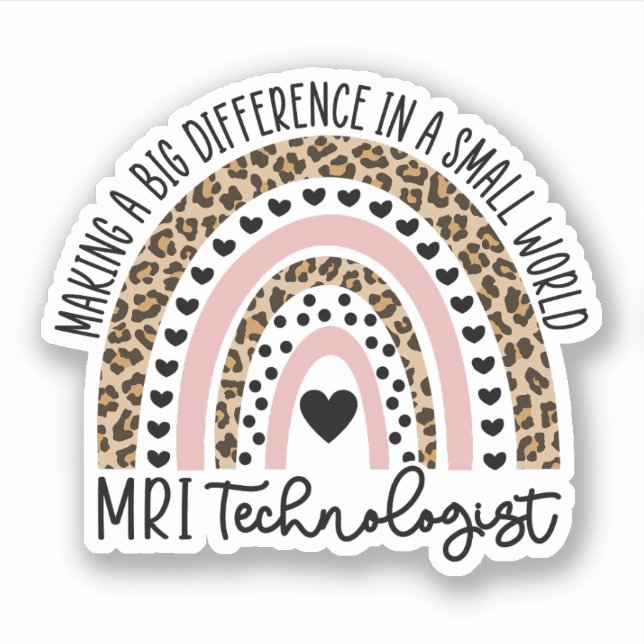 Rainbow, Radiologie, MRT Tech Aufkleber (Vorderseite)
