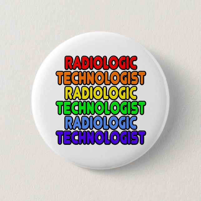 Rainbow Radiologiker Button (Vorderseite)