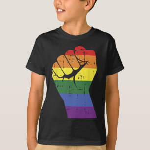 Rainbow Rainbow-Hand-Gay-Bbt-Stolperstütze T-Shirt