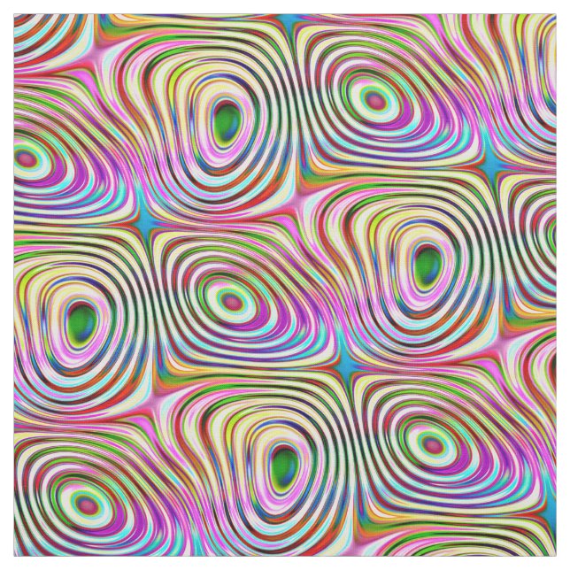 Rainbow-Rainbow-Rundquadratmuster Stoff (Muster)