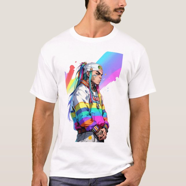 Rainbow Rapper Vibes T-Shirt (Vorderseite)