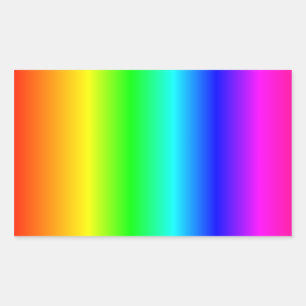 Rainbow Rechteckiger Aufkleber