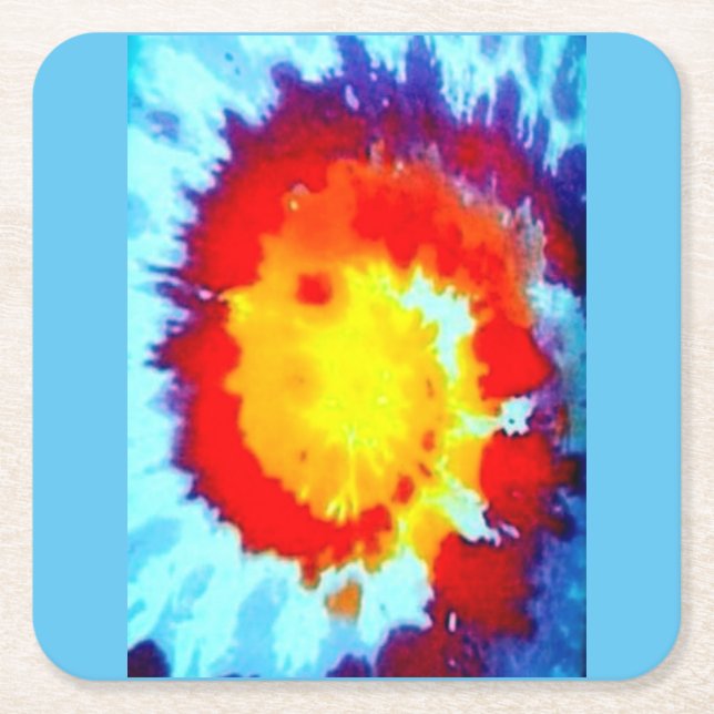 Rainbow Rechteckiger Pappuntersetzer (Vorderseite)