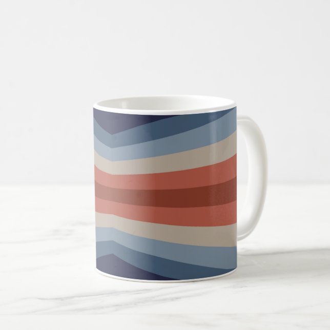 Rainbow-Reflektion im Retrostil Kaffeetasse (VorderseiteRechts)