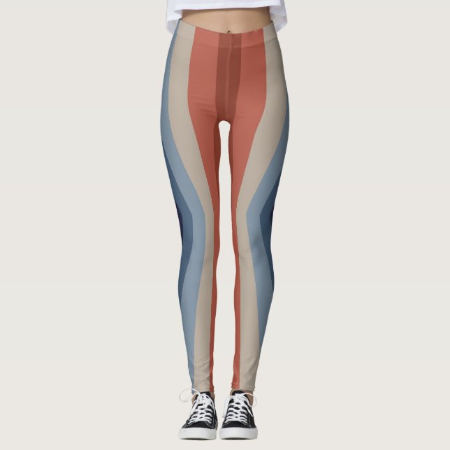 Rainbow-Reflektion im Retrostil Leggings (Vorderseite)