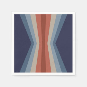 Rainbow-Reflektion im Retrostil Serviette