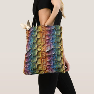 Rainbow Reptile Leather Tasche