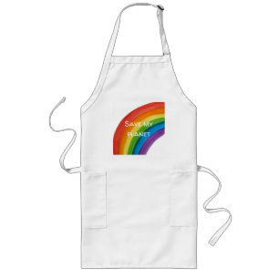 RAINBOW Rette meinen Planeten (anpassbar) Lange Schürze
