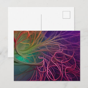 Rainbow Rhizomes Postkarte