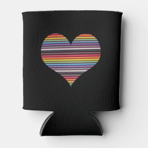 Rainbow Ribbon Cable Heart peut boire le Glacière