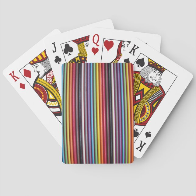 Rainbow Ribbon Cable Texture Cards Spielkarten (Rückseite)