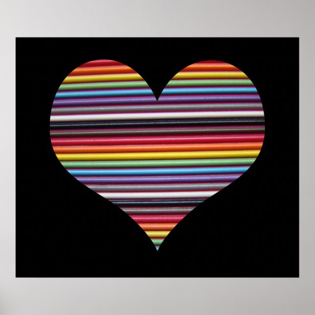 Rainbow Ribbon Cable Wall Poster (Vorne)