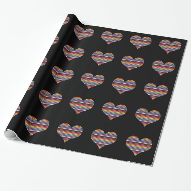 Rainbow Ribbon Cable Wrapping Paper Geschenkpapier (Ungerollt)